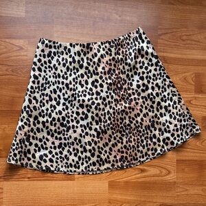Princess Polly Leopard Print Mini Skirt, Size 2